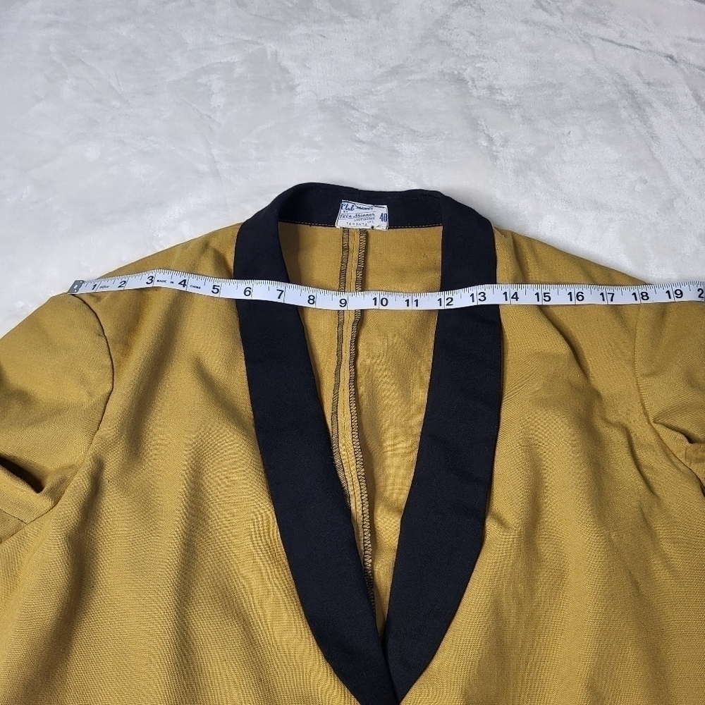 ❤️ Ella Skinner Club Jacket. Mustard Yellow. Vintage - Picture 9 of 9